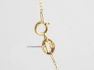 cadena oro 18k con piedra con diamante 22.5cm