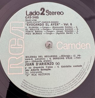 Juan D'Arienzo Vol. 6 Tango