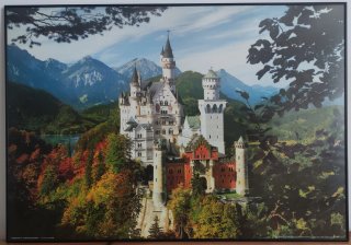 Póster Castillo Neuschwanstein Enmarcado