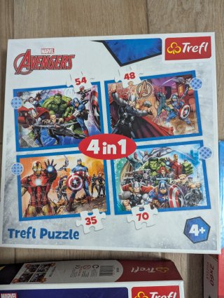 Lote 3 Puzzles Marvel Trefl y Clementoni