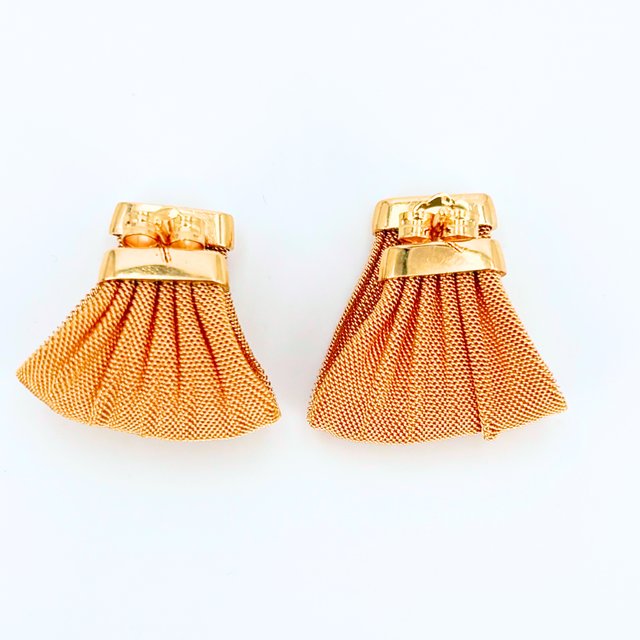 Pendientes Oro 18K, Vintage, 13.05gr