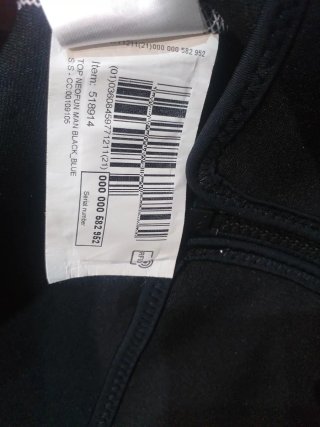Camiseta Neopreno Tribord Azul y Negra