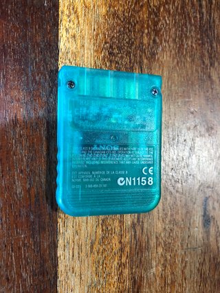 Memory Card verde trasparente Ps1 Originale