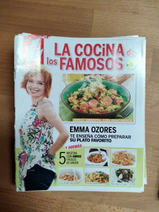 Revistas cocina coleccionables antiguas.