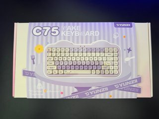 Teclado Mecánico YUNZII C75 Beige/Morado