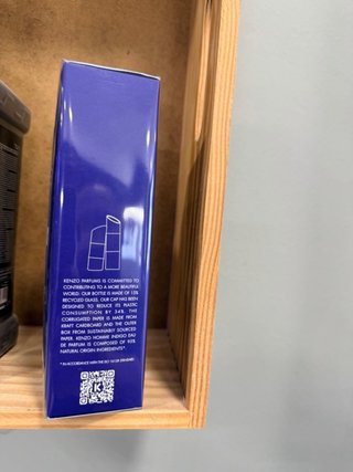 Perfume Kenzo Indigo Azul y Blanco