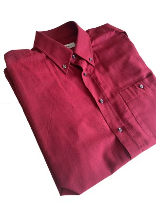 Camisa lisa Roja Burdeos Ingram 00s Talla L Verano