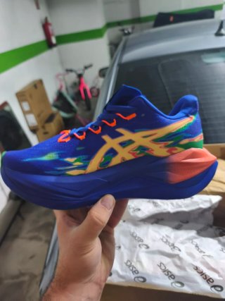 Asics FF Leap Zapatillas Running Azul Naranja