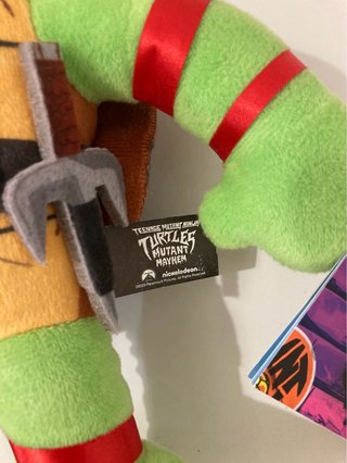 Peluche Raffaello (Raphael) Tartarughe Ninja NUOVO