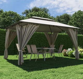 Cenador 3x4m Beige/Gris casi Nuevo. Aplicado 30 %