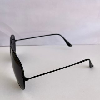 Gafas de sol aviador negras con funda