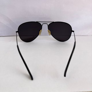 Gafas de sol aviador negras con funda