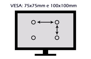 Staffa Tv Braccio Supporto  Muro da 10"a 32" Monit