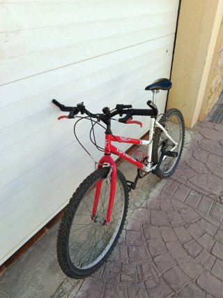Bicicleta Montaña Top Trotter roja y blanca 26"