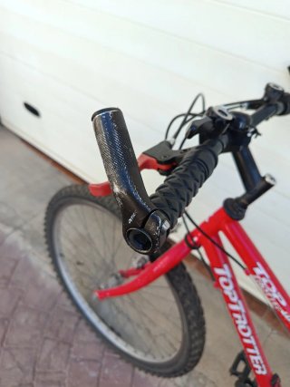 Bicicleta Montaña Top Trotter roja y blanca 26"