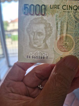 6 Banconote 5000 Lire Banca d'Italia