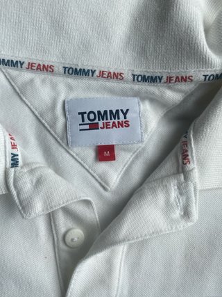 Polo Tommy Hilfiger Blanco Talla M