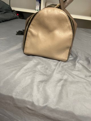 Bolso Purificación García Marrón y beig