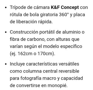Trípode profesional para cámara