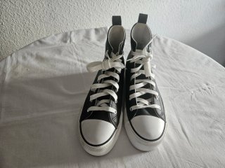 Zapatillas abotinadas mujer negras