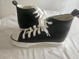 Zapatillas abotinadas mujer negras