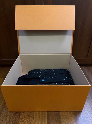 Louis Vuitton Denim Jacket Black Studded Monogram
