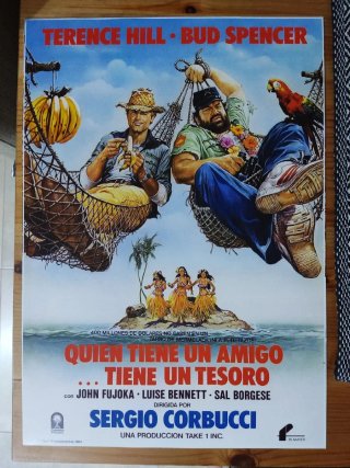 Póster Quien tiene un amigo, tiene un tesoro