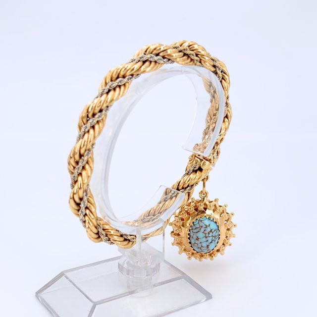 Pulsera Salomónica Oro 18K, 40.06gr, 20cm