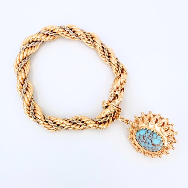 Pulsera Salomónica Oro 18K, 40.06gr, 20cm