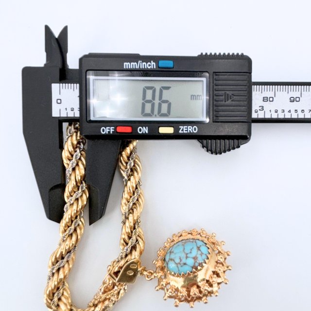 Pulsera Salomónica Oro 18K, 40.06gr, 20cm