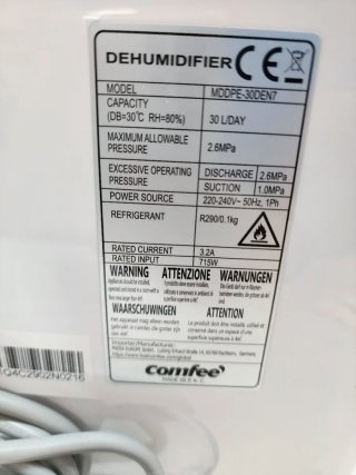 Deshumidificador Comfee 30L