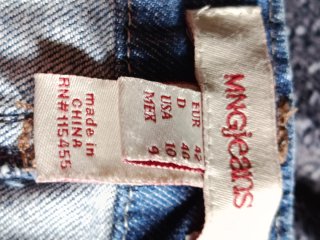 Falda vaquera Mango Talla 42