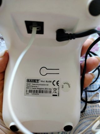 Telefono cordless SAIET bianco e nero