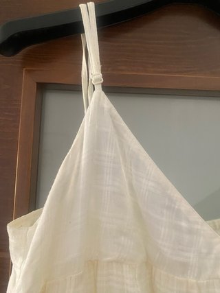 Vestido de verano crema  de tirante