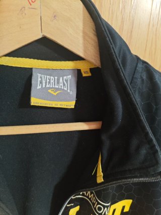 Chaqueta Everlast Cremallera Negra y Dorada