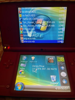 Nintendo DSi Roja con Tarjeta EZ-Flash