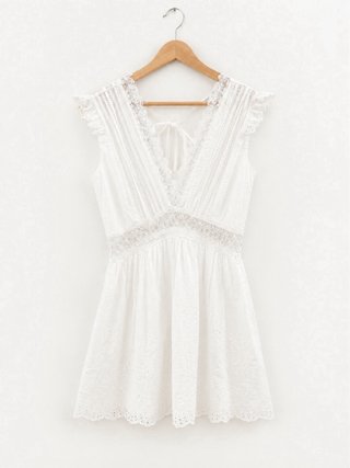 Vestido Blanco verano T.XS Nuevo con etiqueta