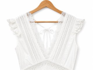 Vestido Blanco verano T.XS Nuevo con etiqueta