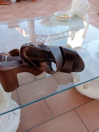 Sandali donna in pelle