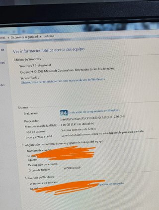 Ordenador Sobremesa completo pantalla teclado
