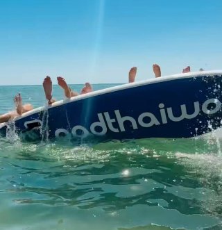 Tabla Paddle Surf Hinchable Azul y Blanca
