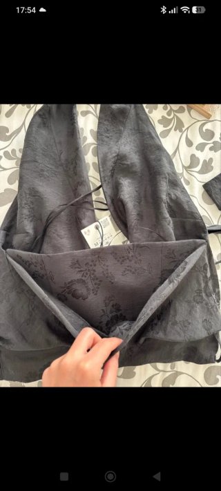 Top Zara Negro Floral