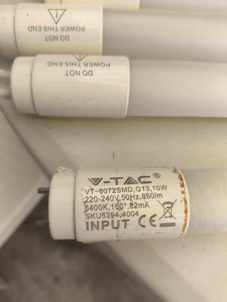 Tubo LED V-TAC 600mm 10W 6400K