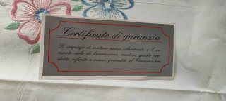 Servizio 6 asciugamani cotone ricamati