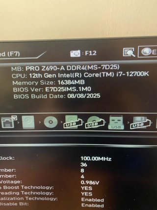 I7 12700k + placa base prime b760-plus NUEVA