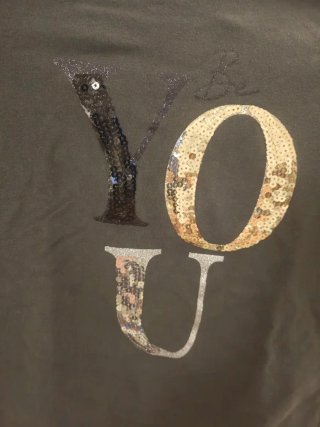 Maglia bimba YOU paillettes 5/6 anni