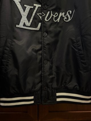 Louis Vuitton Embellished Varsity Bomber Jacket