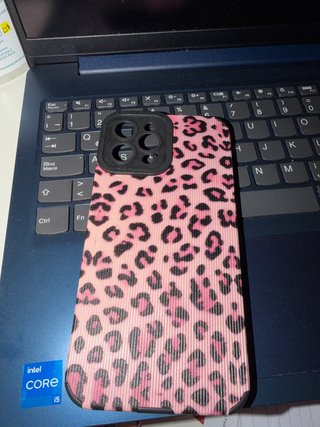 Custodia iPhone 12 Pro Max Leopardo Rosa