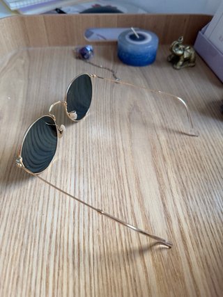 Gafas de Sol Ray-Ban Redondas Doradas