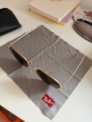 Gafas de Sol Ray-Ban Redondas Doradas